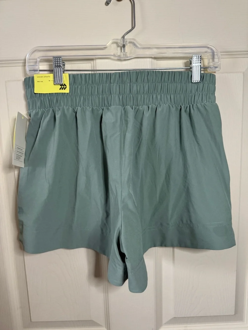 All in Motion Women’s Green Athletic Drawstring Woven Mid Rise Shorts XS NEW